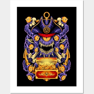 pirate beholder Posters and Art